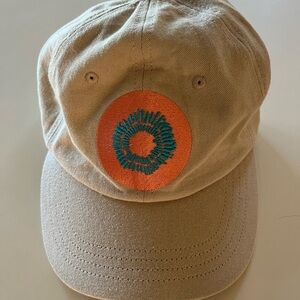 Magic Castle Beige Cap with Orange and Blue Embroidery
